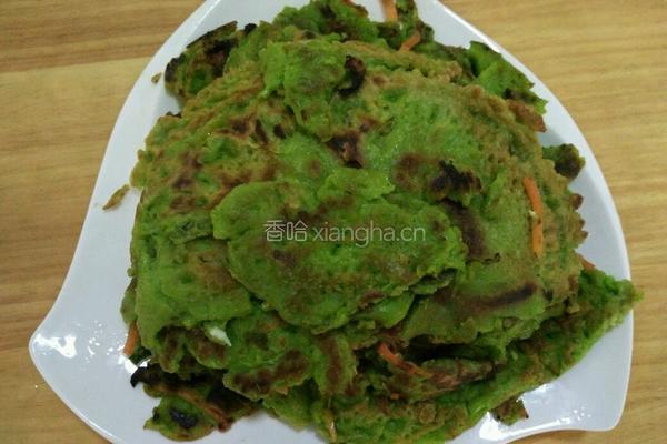 菠菜汁胡萝卜鸡蛋饼的做法图解5
