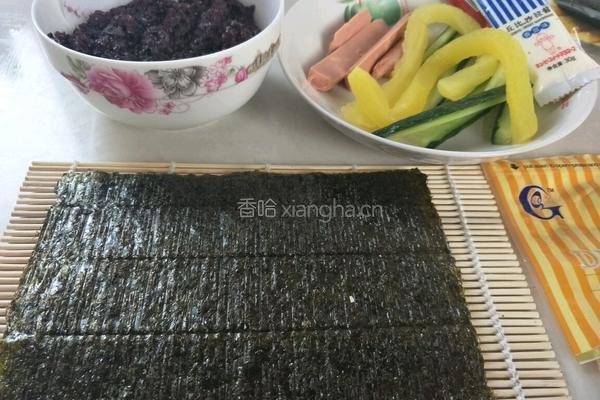 黑米包饭的做法图解1
