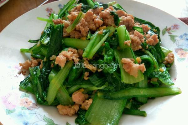 肉末小白菜的做法图解5