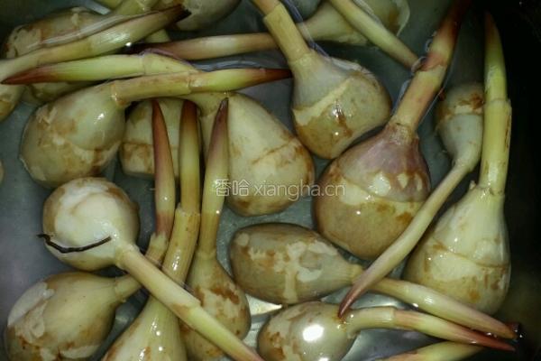 红烧牛肉汤煮茨菇的做法图解1