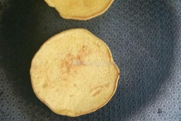 香蕉玉米面饼的做法图解7