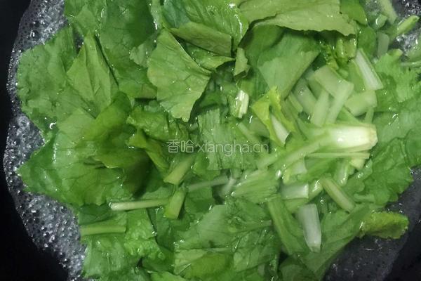 肉末小白菜的做法图解3