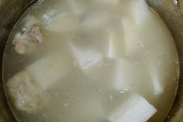 萝卜炖排骨的做法图解4