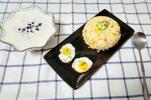 叉烧蛋炒饭的做法图解4