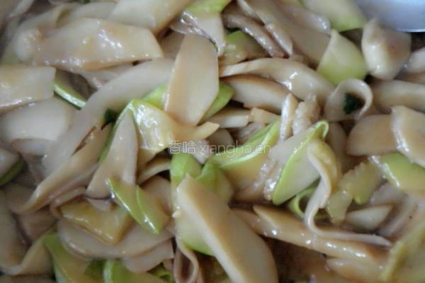 杏鲍菇角瓜炒肉的做法图解12