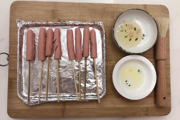 烤肉肠的做法图解5