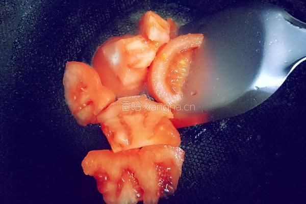 西红柿白菜鸡蛋面的做法图解3