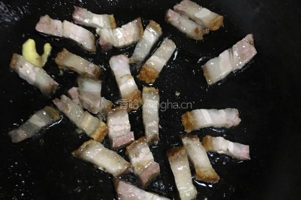 韭菜蚬肉烧肉鸭肾炒翘头的做法图解7