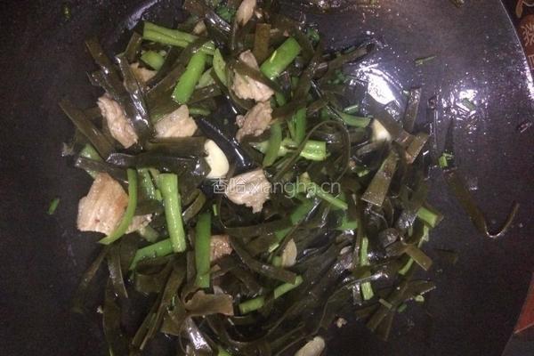 肉炒海带丝的做法图解6