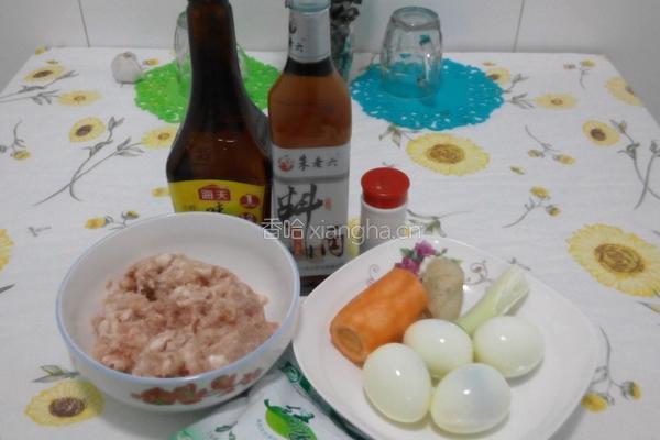 鸡蛋酿肉的做法图解1
