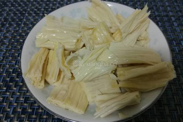 腐竹拌芹菜的做法图解5