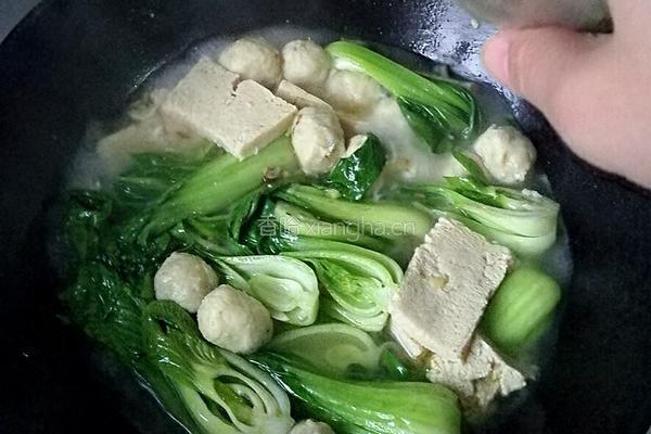 青菜烩肉丸的做法图解6