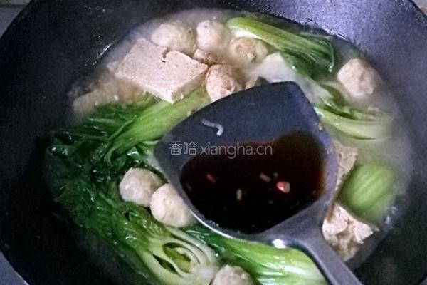 青菜烩肉丸的做法图解7