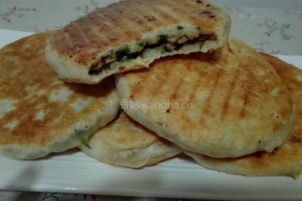 发面野葱馅饼