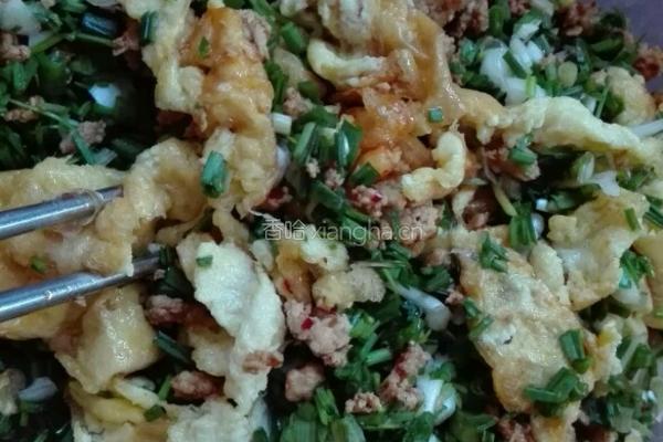 发面野葱馅饼的做法图解3