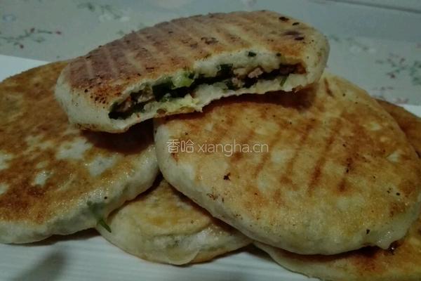 发面野葱馅饼的做法图解7