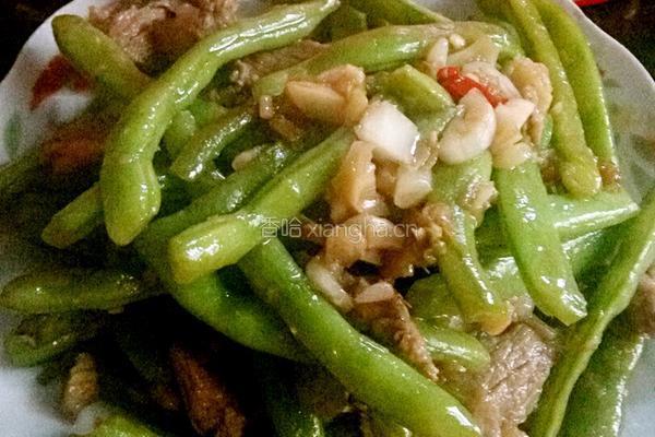四季豆伴肉的做法图解9