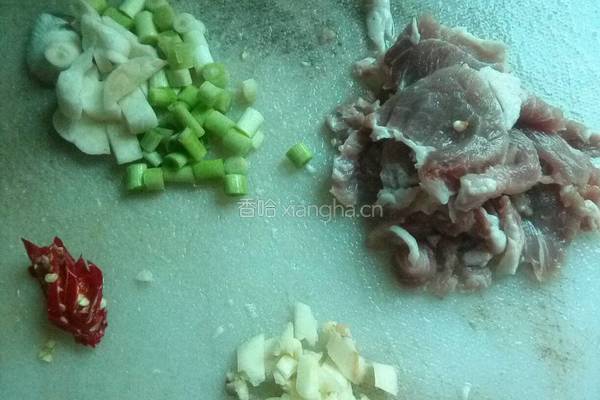 四季豆伴肉的做法图解2