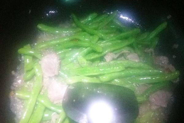 四季豆伴肉的做法图解5