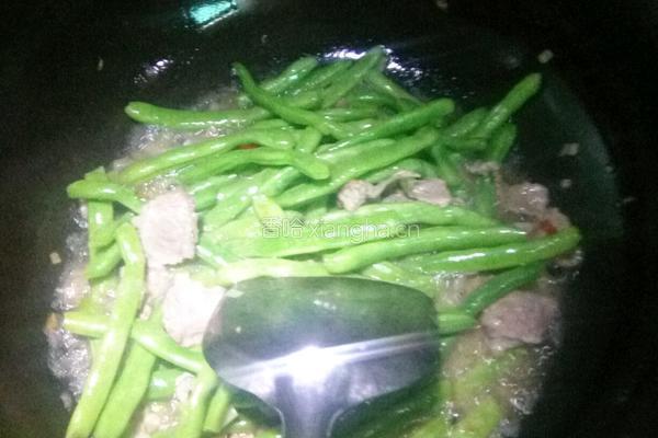 四季豆伴肉的做法图解6