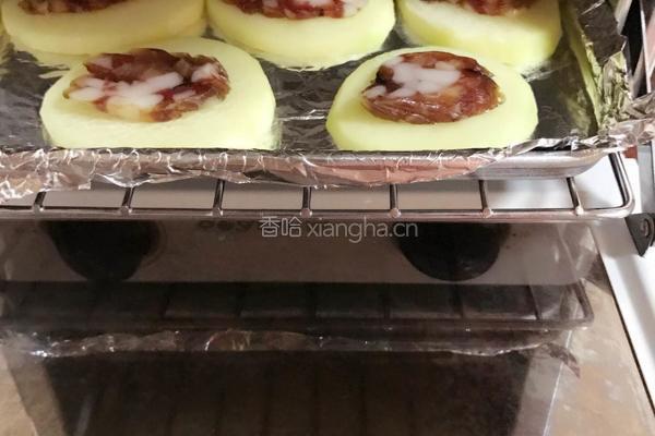 广式腊肠烤土豆片的做法图解7
