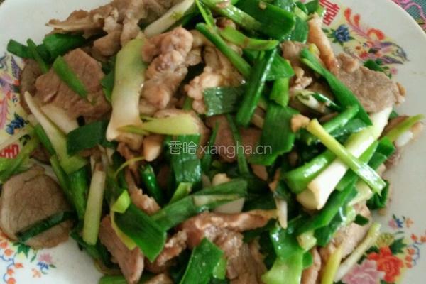 青蒜苗炒肉片的做法图解8
