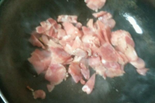 青蒜苗炒肉片的做法图解4