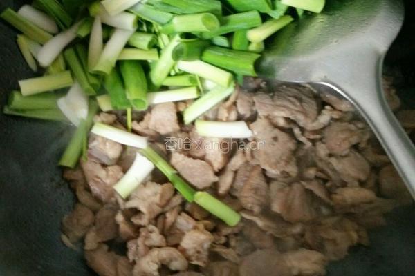 青蒜苗炒肉片的做法图解6