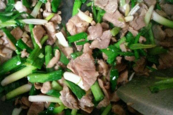 青蒜苗炒肉片的做法图解7