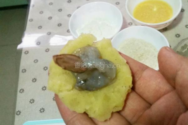 土豆泥虾球的做法图解10