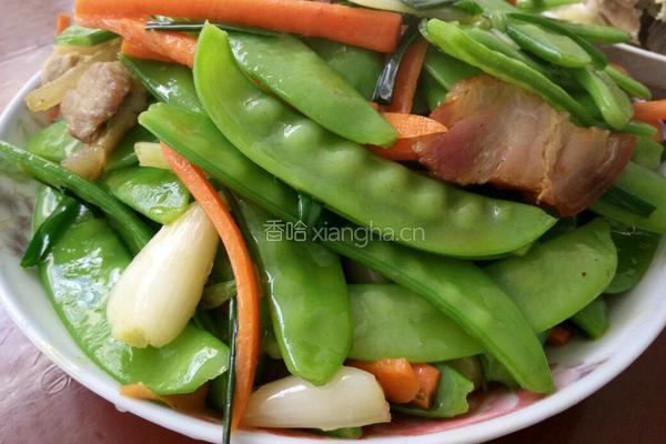 炒荷兰豆的做法图解6