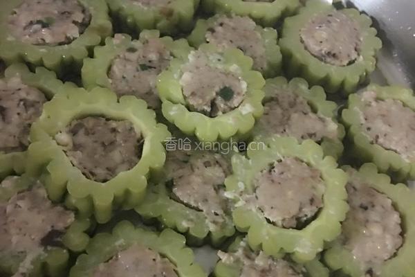 苦瓜酿肉的做法图解4
