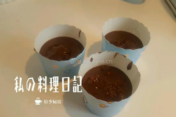 榴莲味巧克力熔岩蛋糕的做法图解8