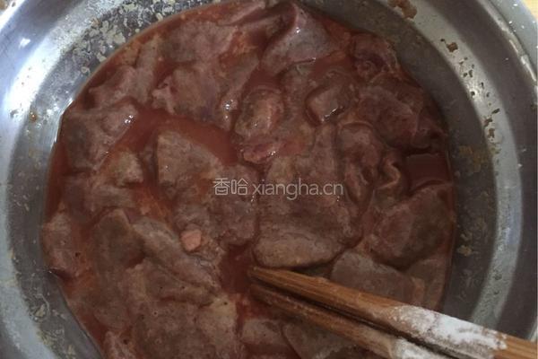 大白菜炒猪肝的做法图解4