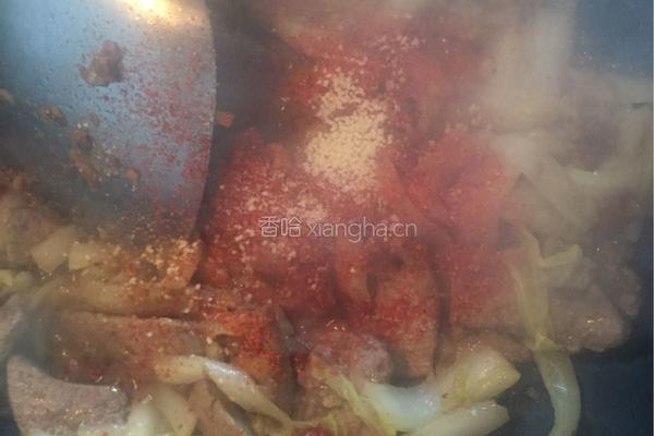 大白菜炒猪肝的做法图解12