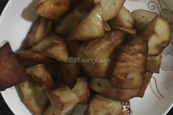 蜜汁红薯的做法图解4