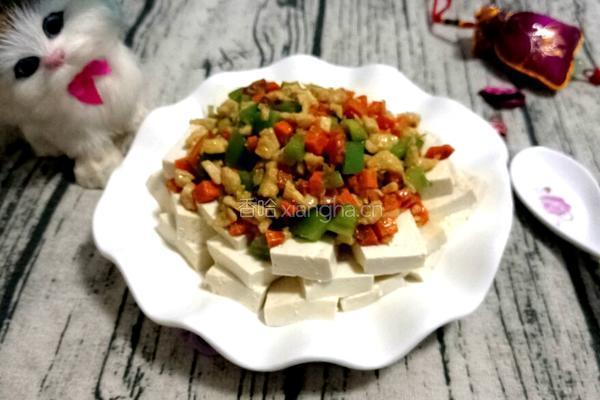 肉丁拌豆腐的做法图解8