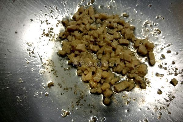 肉丁拌豆腐的做法图解3