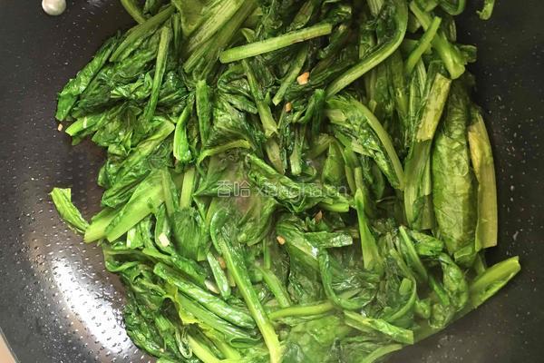 豆豉鲮鱼油麦菜的做法图解5