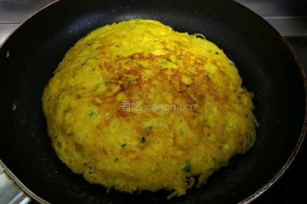 土豆丝鸡蛋饼的做法图解14