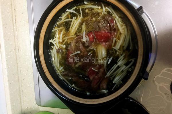 酸汤肥牛的做法图解2