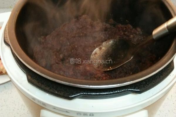 豆沙夹沙肉的做法图解3