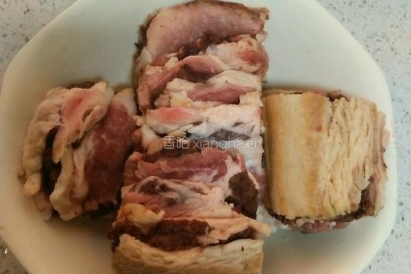 豆沙夹沙肉的做法图解8