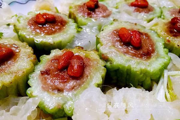 苦瓜酿肉的做法图解5