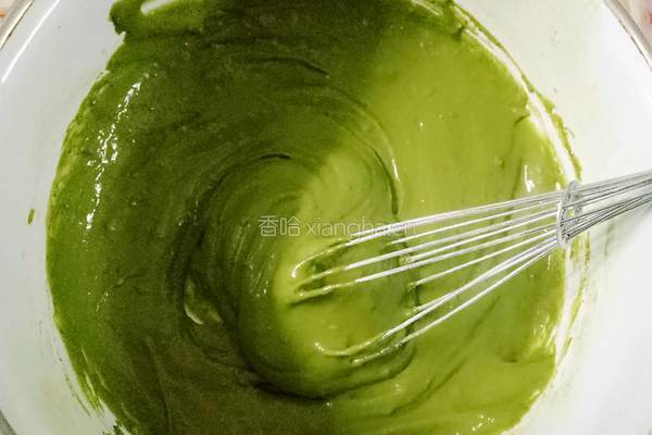 抹茶蒸蛋糕的做法图解4