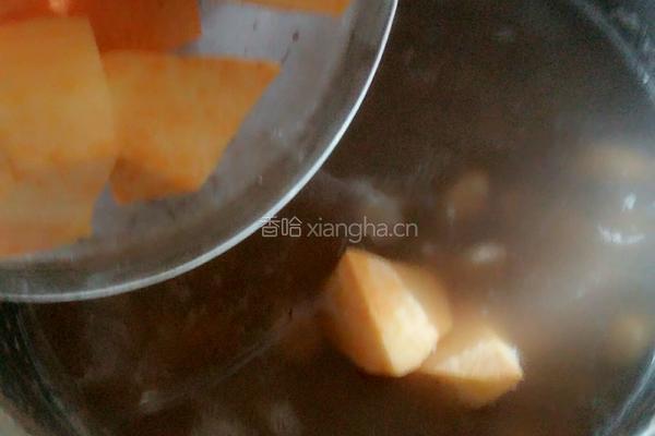红豆玉米地瓜粥的做法图解6