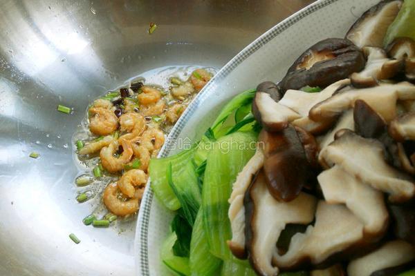 海米香菇油菜的做法图解11