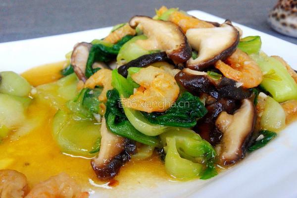 海米香菇油菜的做法图解17