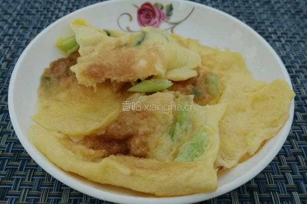 青蒜炒鸡蛋的做法图解4