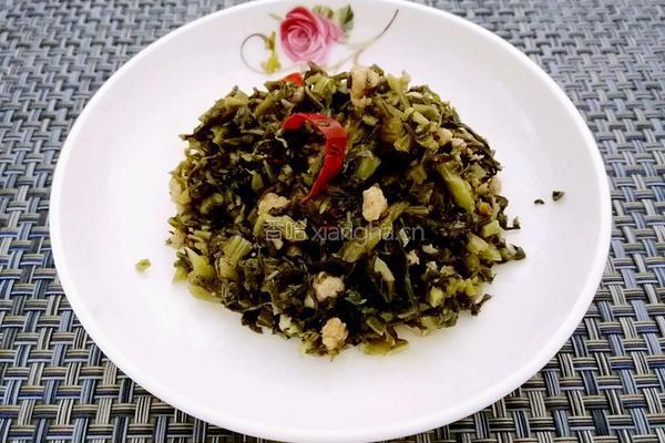 雪菜炒肉末的做法图解6